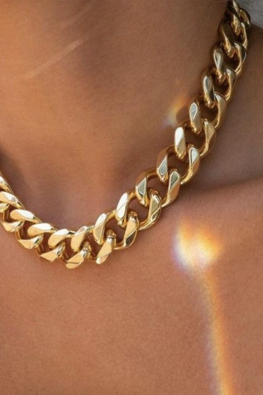 JADE | CHUNK CUBAN NECKLACE