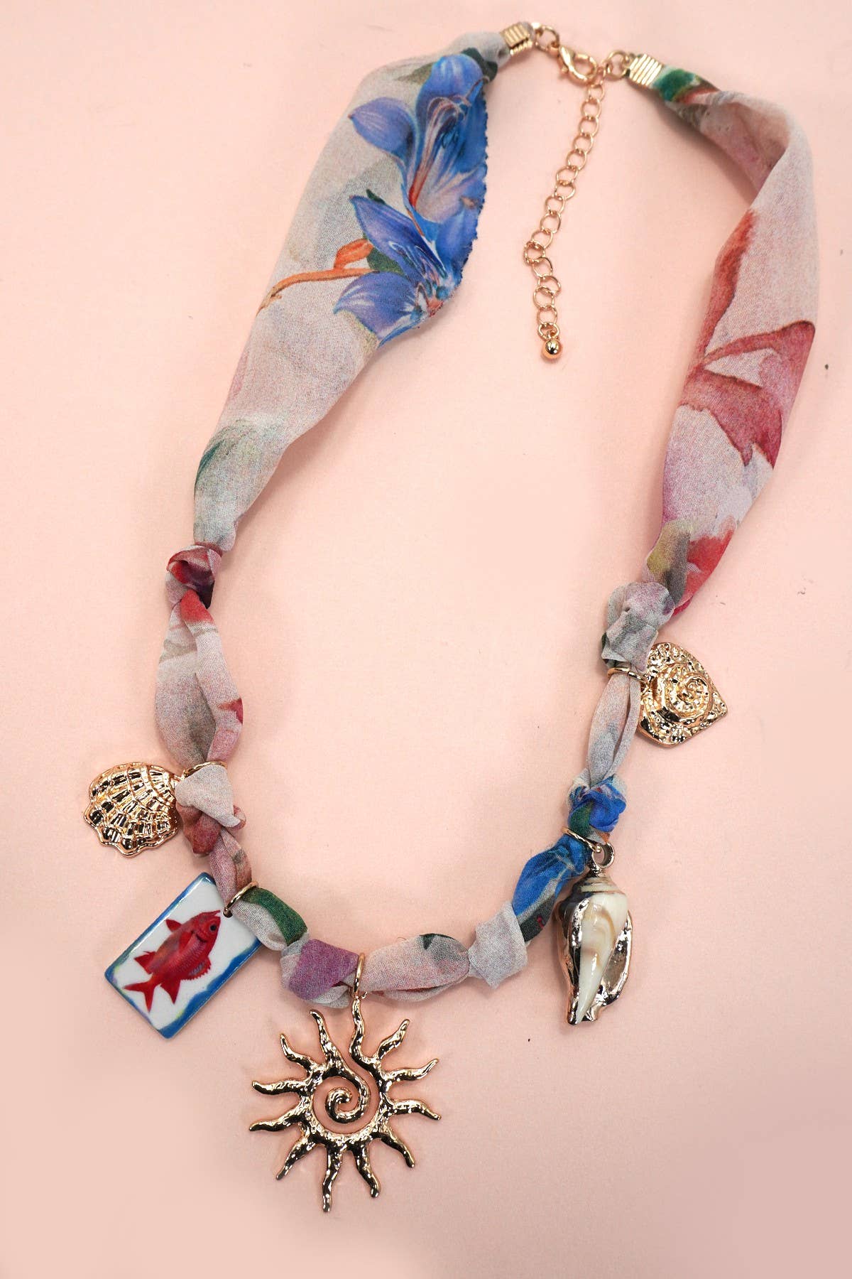 SIEX | SCARF CHARM NECKLACE