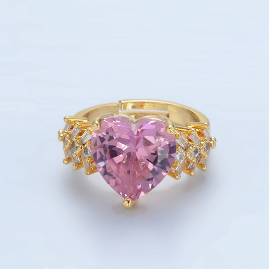 AMÉ | PINK HEART RING