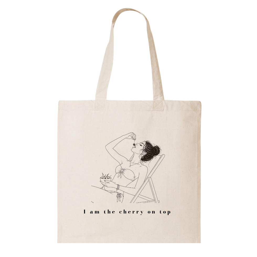 CHERRY ON TOP | CANVAS TOTE