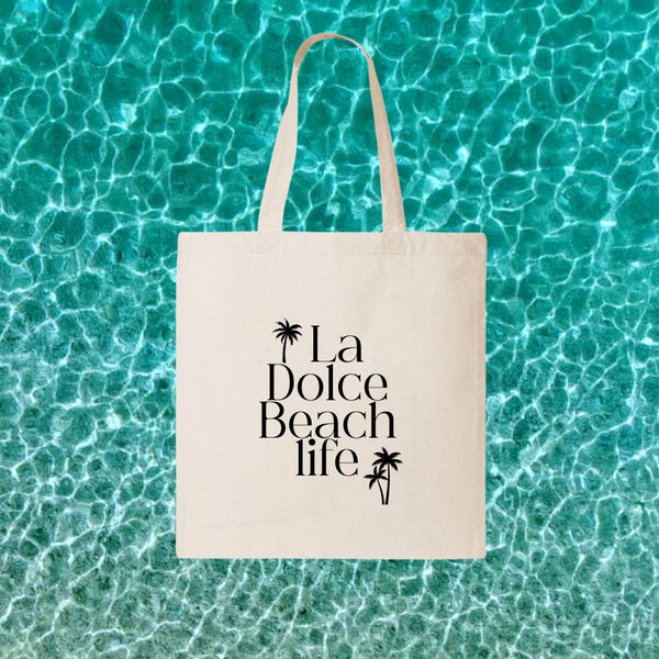 LA DOLCE BEACH LIFE | CANVAS TOTE