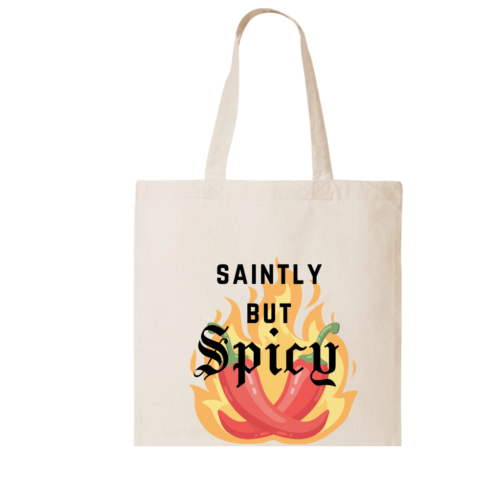 SAINTLY & SPICY | TOTE BAG