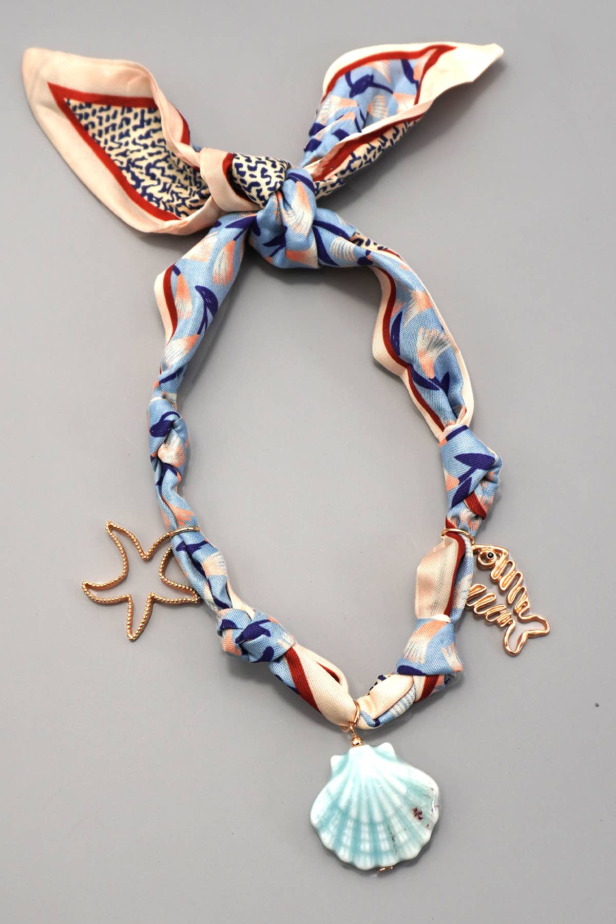 SHELLI | SCARF CHARM NECKLACE