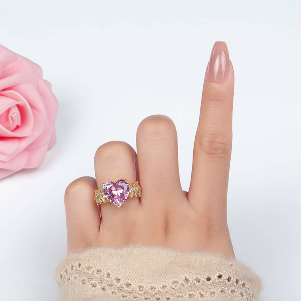 AMÉ | PINK HEART RING