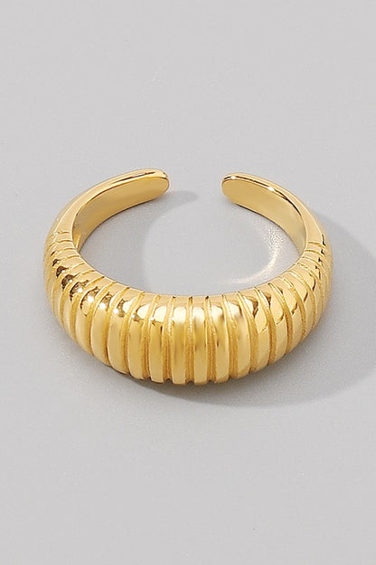 TRISH | STRIPPED OPEN RING