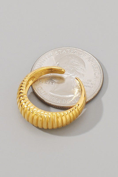 TRISH | STRIPPED OPEN RING