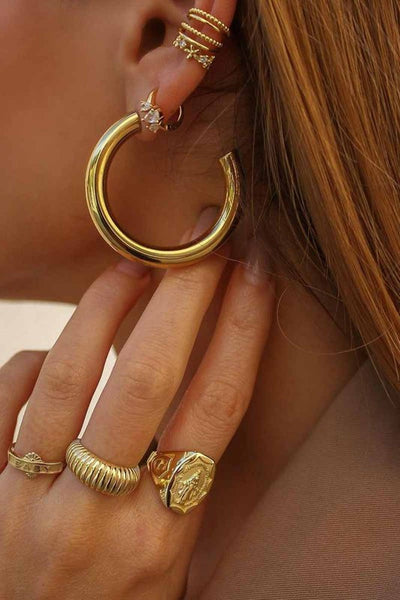 TRISH | STRIPPED OPEN RING