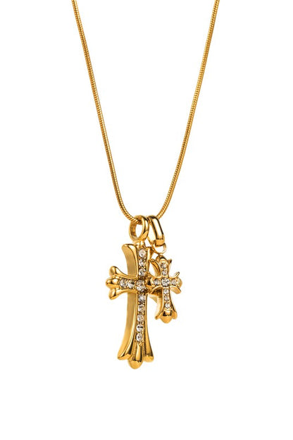 KEYNA | CROSS PENDANT NECKLACE