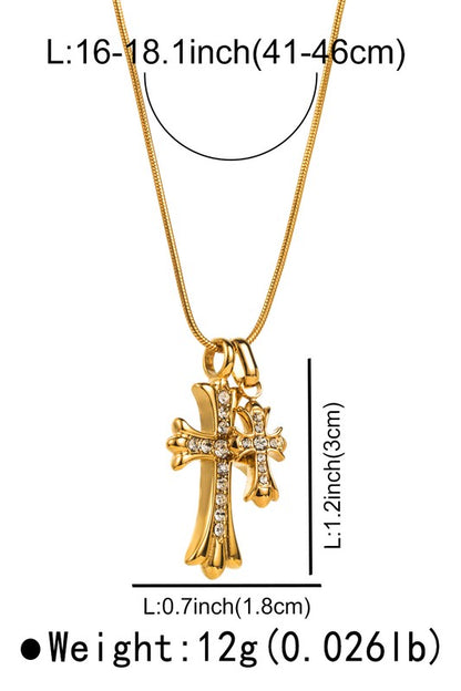 KEYNA | CROSS PENDANT NECKLACE