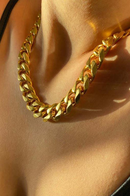 JADE | CHUNK CUBAN NECKLACE