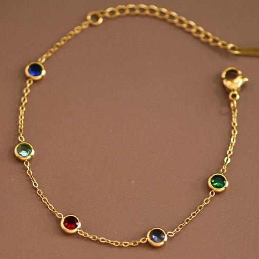 JEWELS | MULTI COLOR CHAIN LINK BRACELET