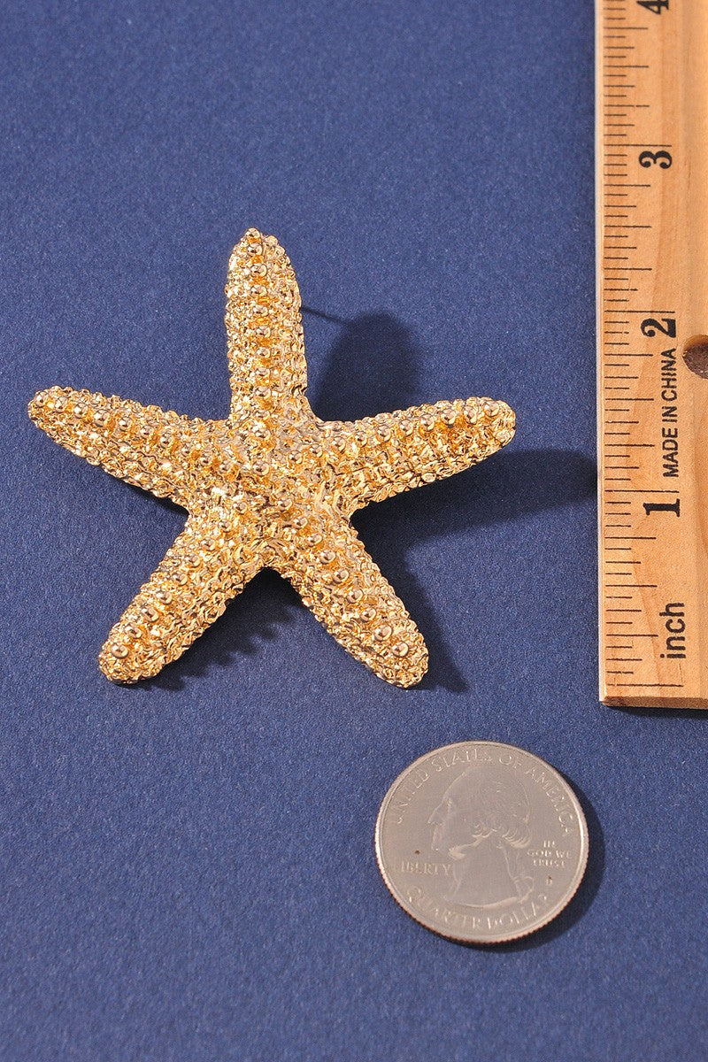MAR | STARFISH TEXTURED EARRINGS