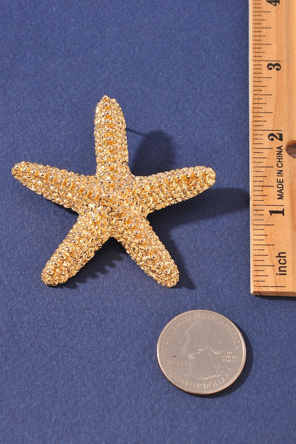 MAR | STARFISH TEXTURED EARRINGS