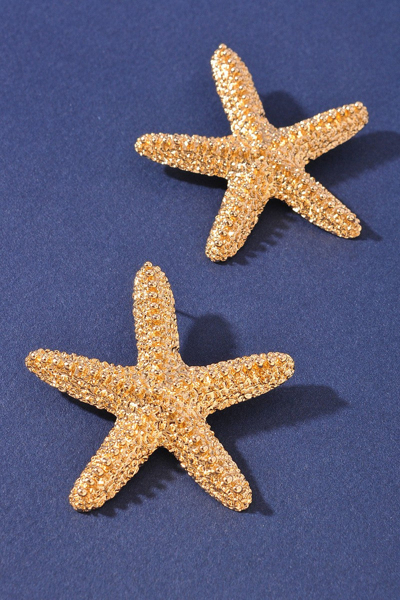 MAR | STARFISH TEXTURED EARRINGS
