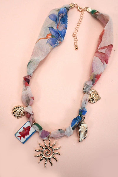 SIEX | SCARF CHARM NECKLACE