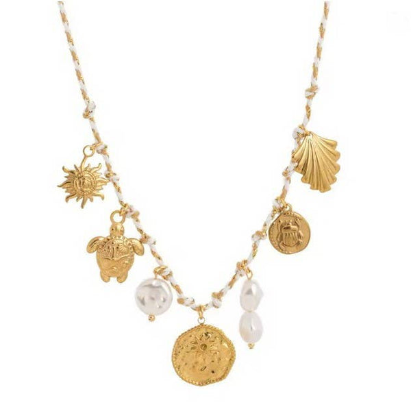 SHELLZ | CORDED CHARM NECKLACE
