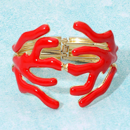 CORALS | HINGLED BANGLE BRACELET