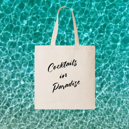 COCKTAILS IN PARADISE | CANVAS TOTE