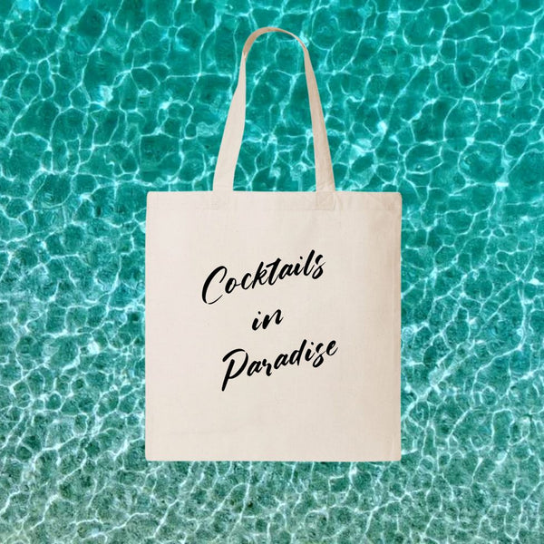 COCKTAILS IN PARADISE | CANVAS TOTE