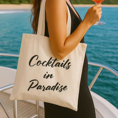 COCKTAILS IN PARADISE | CANVAS TOTE