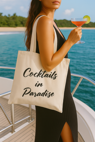 COCKTAILS IN PARADISE | CANVAS TOTE