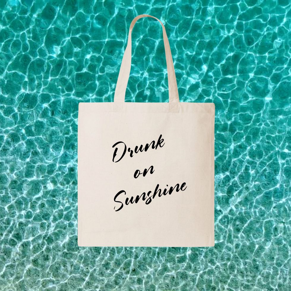DRUNK ON SUNSHINE | CANVAS TOTE