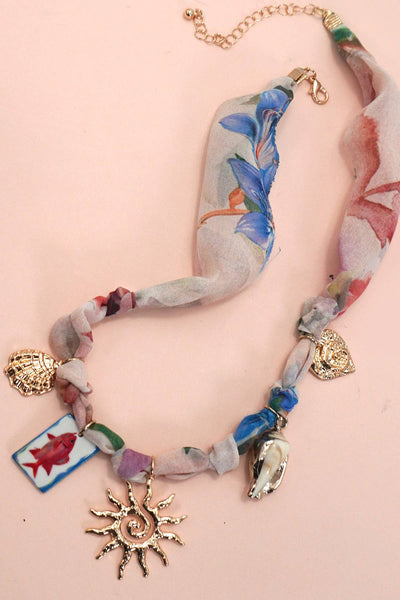 SIEX | SCARF CHARM NECKLACE