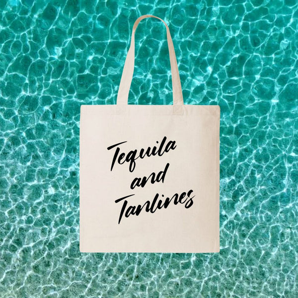 TEQUILA AND TANLINES | CANVAS TOTE