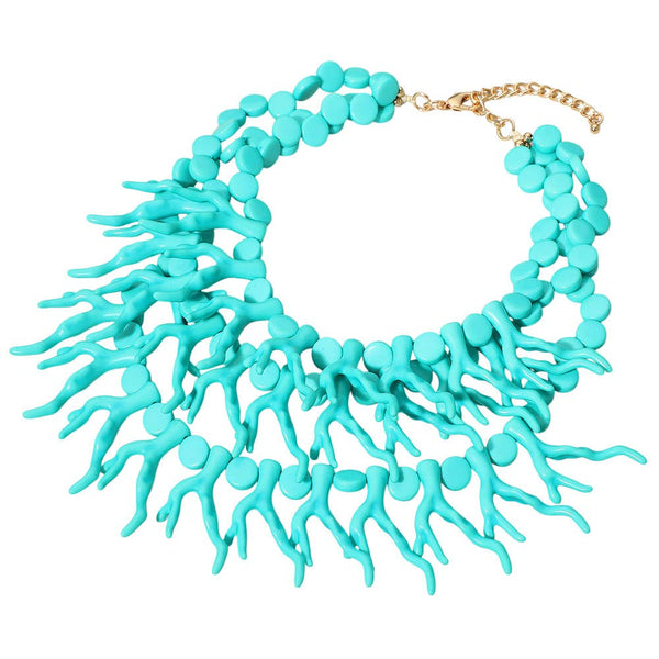 ST. TROPS | BOLD CORAL STATEMENT NECKLACE