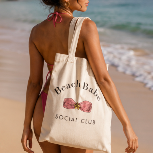 BEACH BABE | CANVAS TOTE