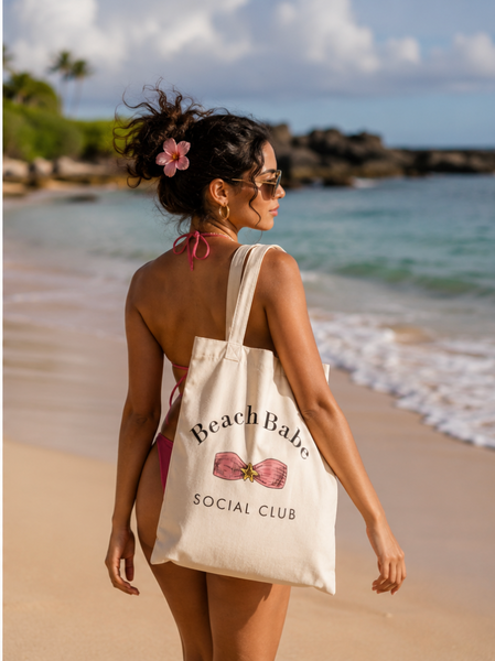 BEACH BABE | CANVAS TOTE