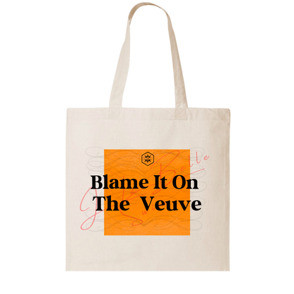 BLAME IT ON THE VEUVE | CANVAS TOTE
