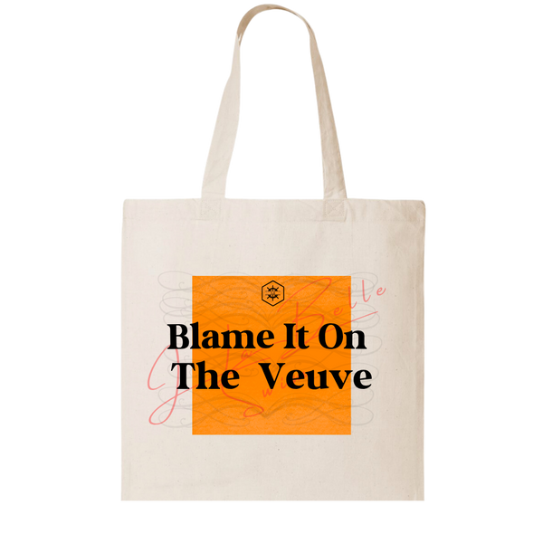 BLAME IT ON THE VEUVE | CANVAS TOTE