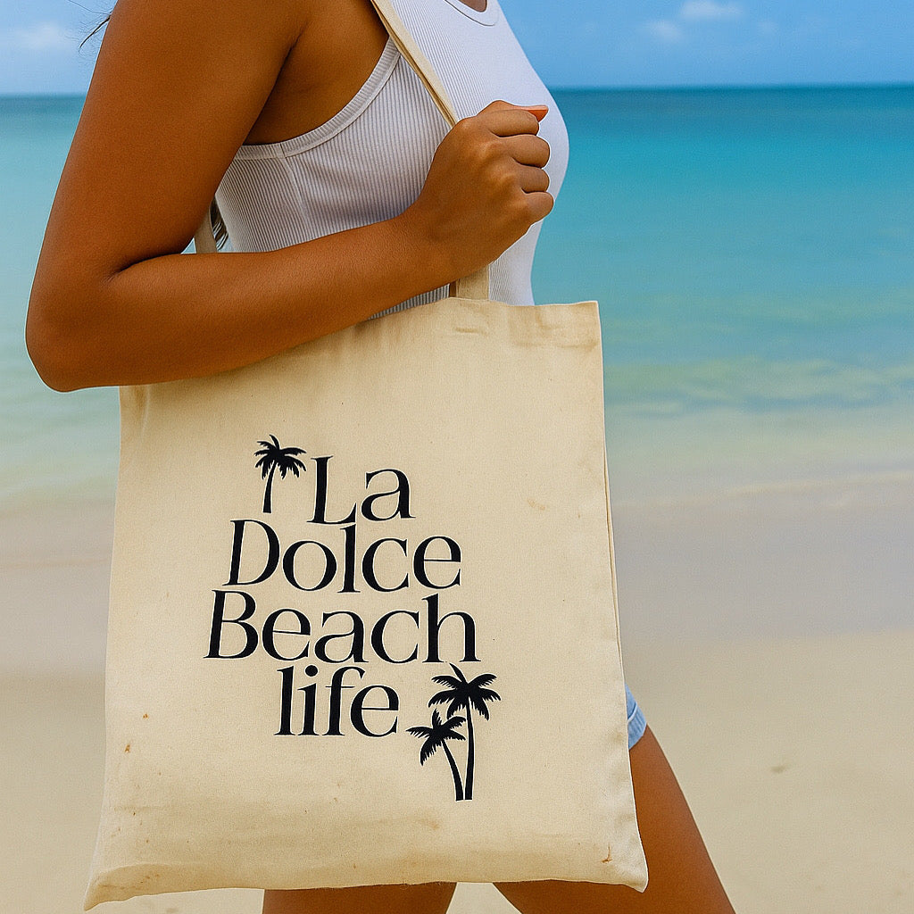 LA DOLCE BEACH LIFE | CANVAS TOTE