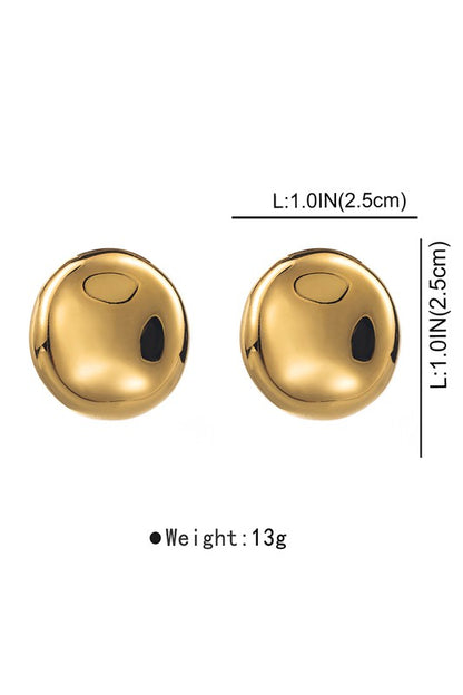 CHAROLETTE | ROUND EARRINGS