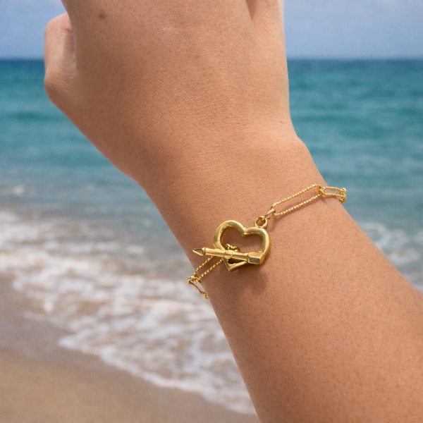 ADORE | HEART CHAIN LINK BRACELET