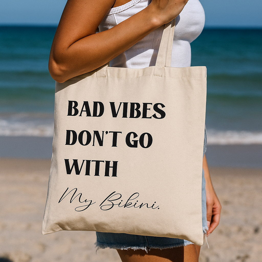 BAD VIBES | CANVAS TOTE
