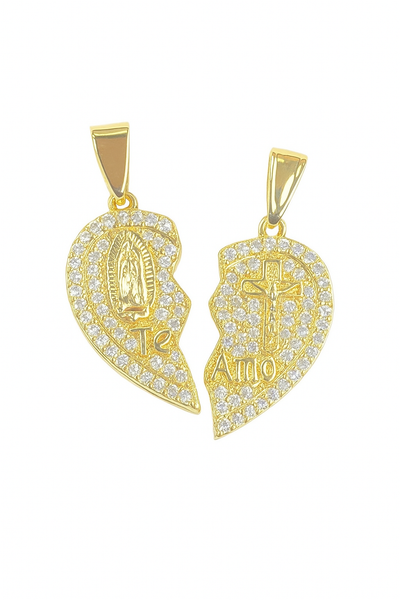 TE AMO | HEART PENDANT NECKLACE