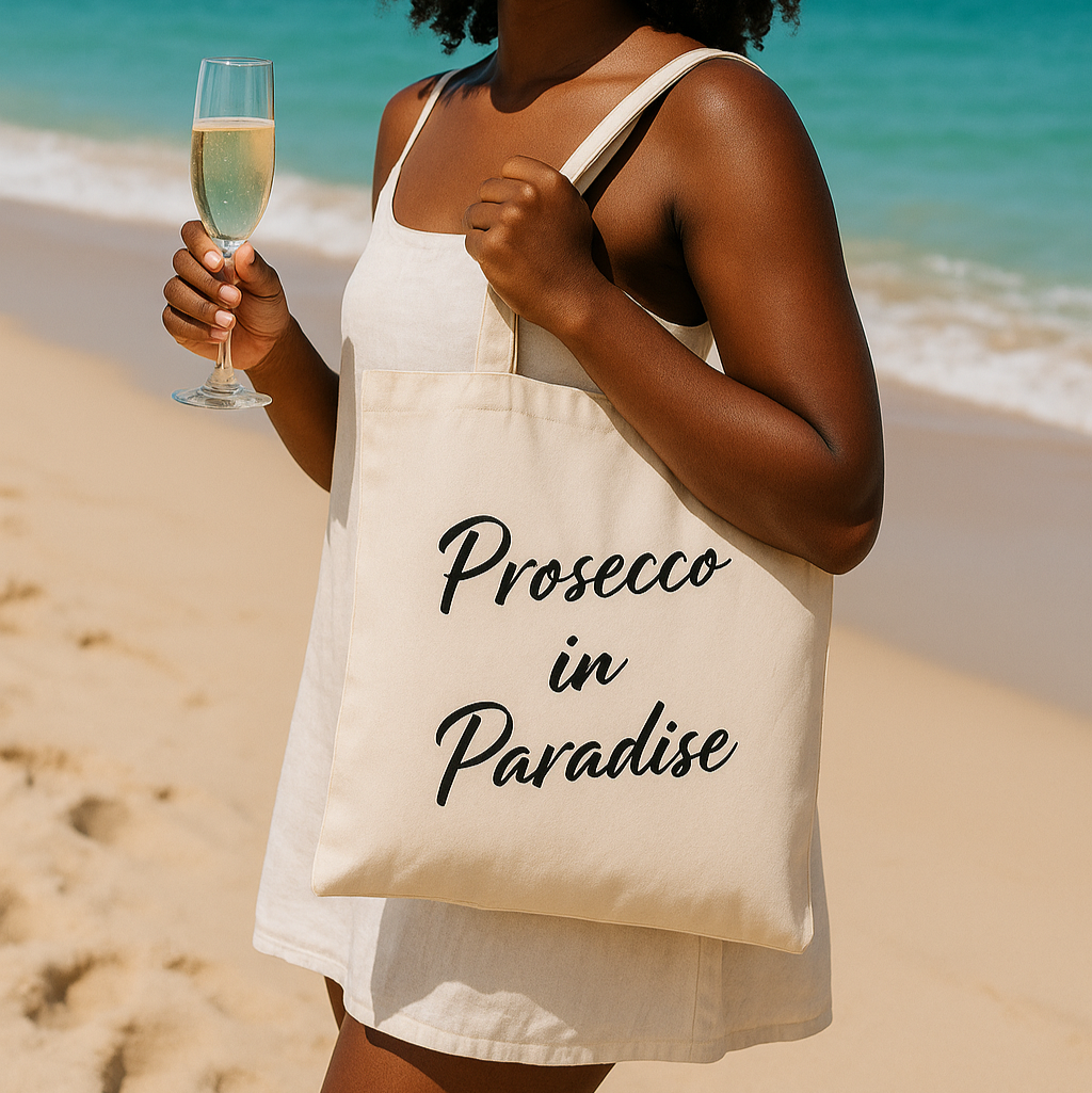 PROSECCO IN PARADISE | CANVAS TOTE