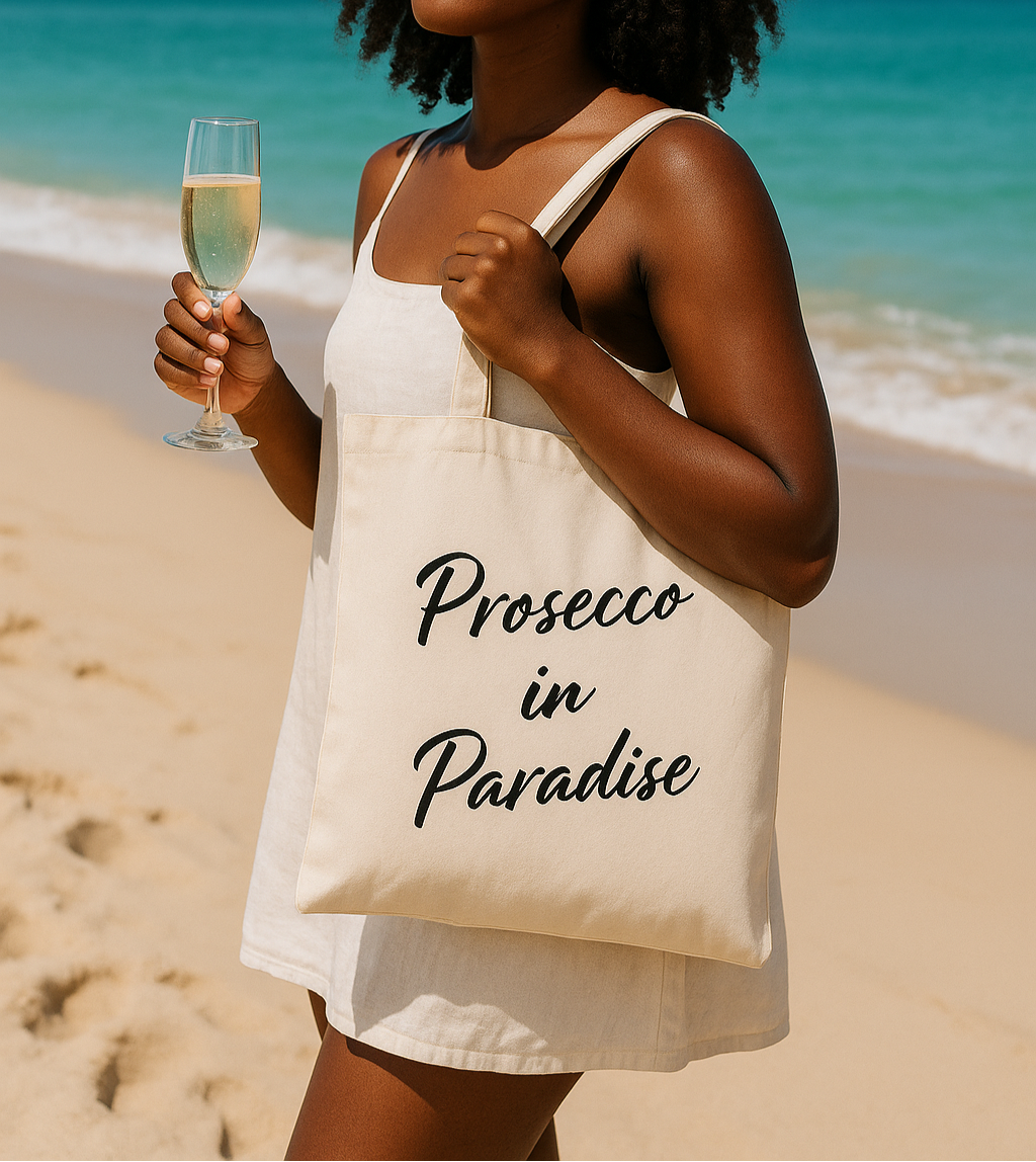 PROSECCO IN PARADISE | CANVAS TOTE