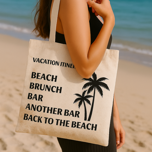 VACAY ITINERARY | CANVAS TOTE