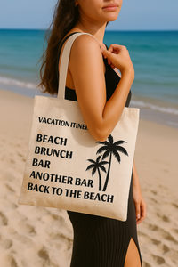 VACAY ITINERARY | CANVAS TOTE