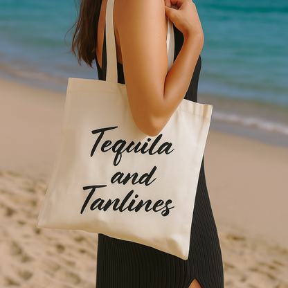 TEQUILA AND TANLINES | CANVAS TOTE