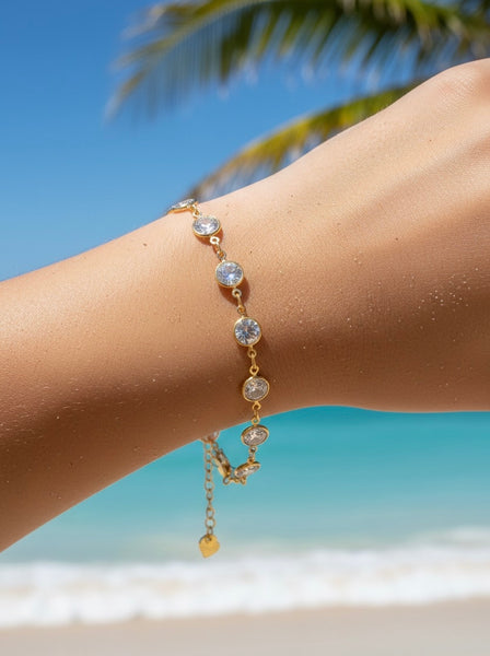 SOL | MINIMALIST ROUN CUBIC ZICRONIA BRACELET