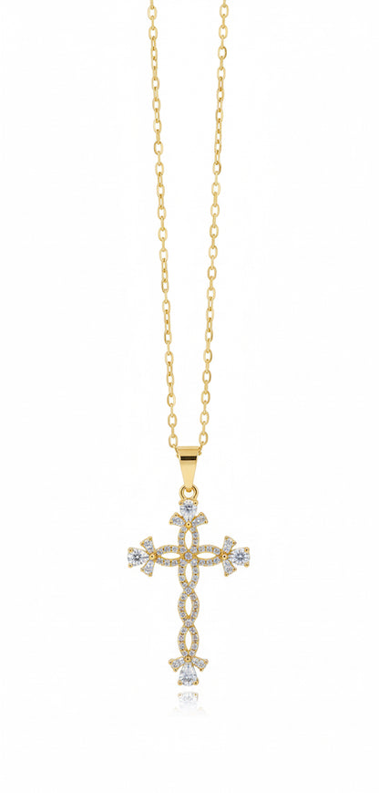 OPALINE | CROSS PENDANT NECKLACE