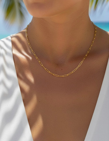 LUMI | PAPER CLIP NECKLACE