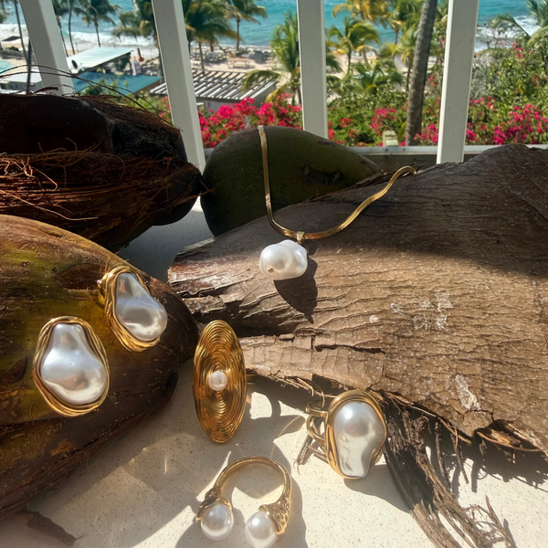 YASMIN | PEARL ROUND EARRINGS
