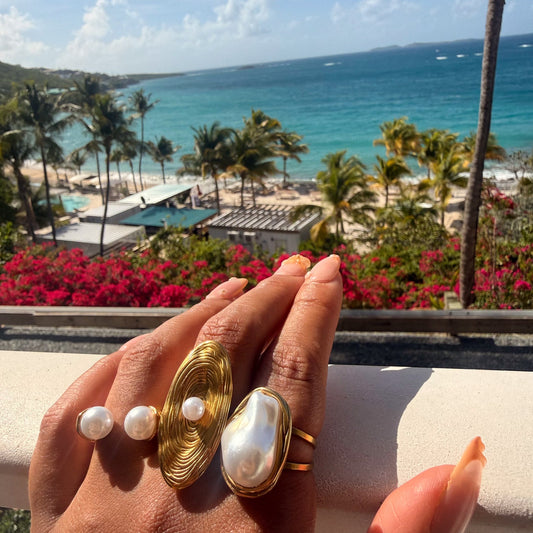 LA PEARLA | PEARL STATEMENT RING