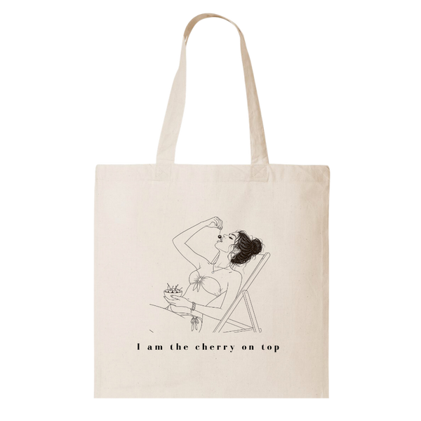 CHERRY ON TOP | CANVAS TOTE