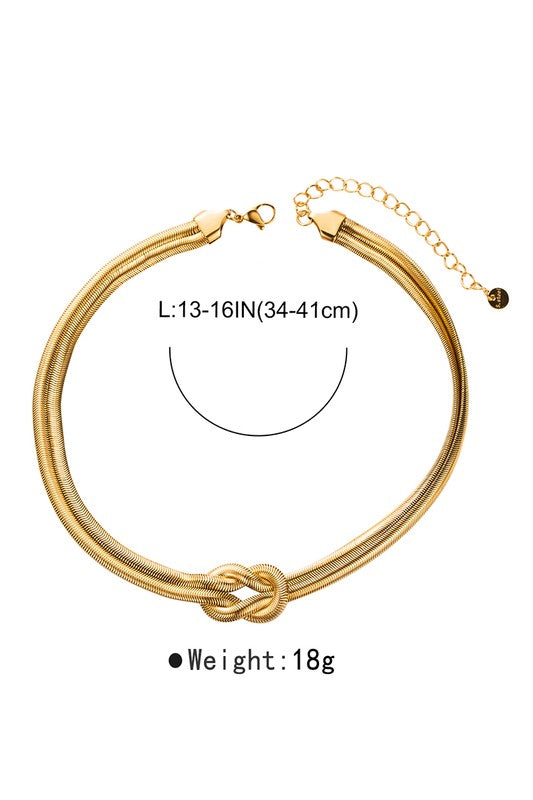 KAT | KNOTTED SNAKE NECKLACE